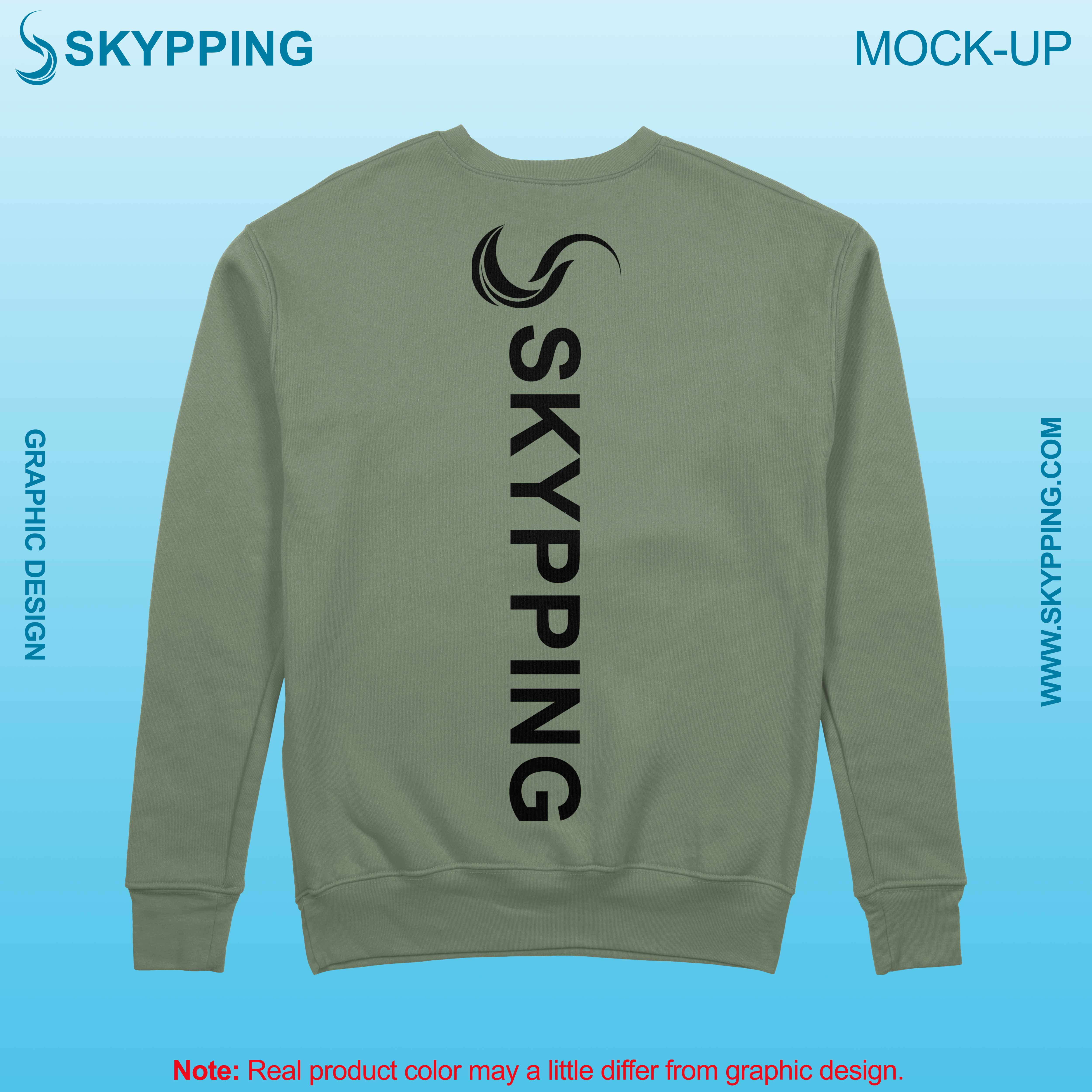 Sweatshirt with set-in style sleeve